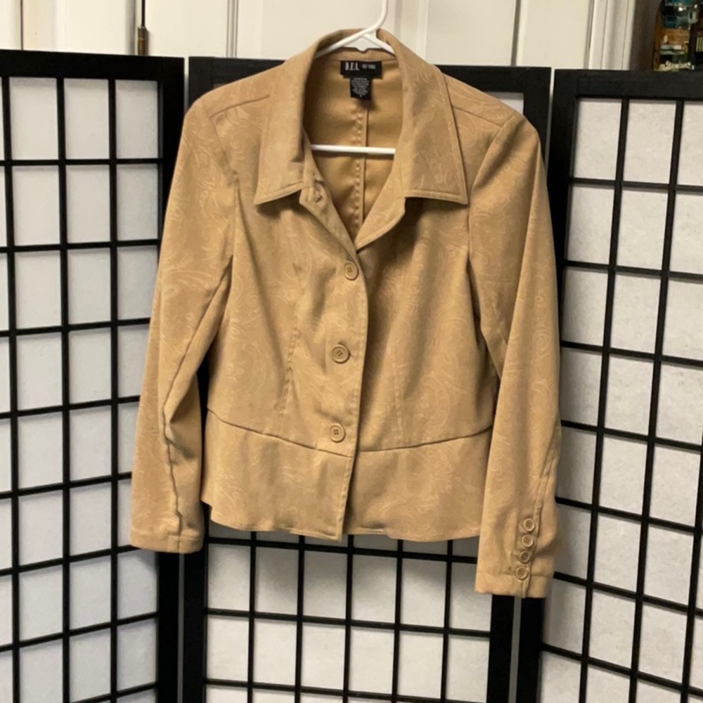 Tan blazer size size small excellent condition